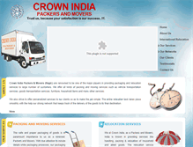 Tablet Screenshot of crownindiamovers.com